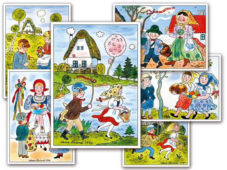 Pohľadnica Veľká noc Ladová (100)