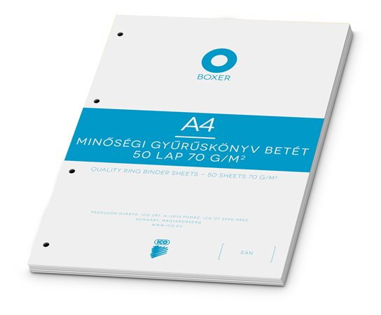 Náhradné listy do krúžkových šanónov, A4, linajkové