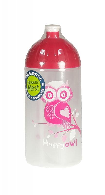 Fľaša na pitie Fresh 500 ml,  Sovička