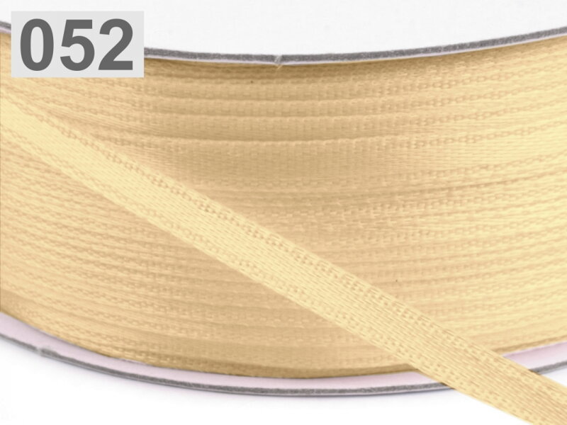 Stuha atlasová 3mm, vanilková 52