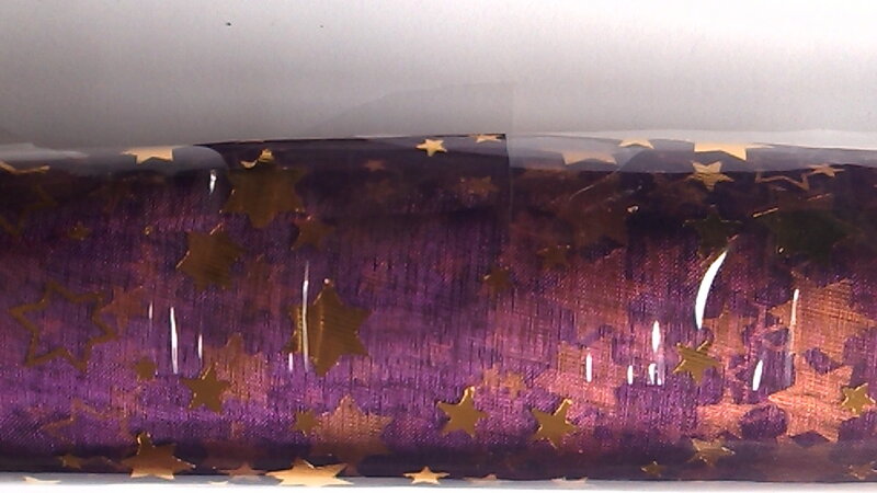 Organza vianočná, fialová 36cm