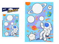 Maľovanie vodou - kartonový list + štetec 150x210mm mix č.3