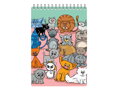 Maľovanie vodou 4A - Blok 15x19cm so špirálou 4 listy + štetec