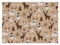Baliaci papier vianočný rolky KRAFT 2x100x70 MIX