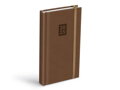 Diár 2025 D802 PU s gumkou beige 90x170mm denný