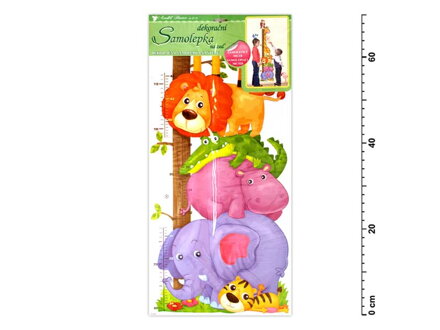 Samolepiaca dekorácia 10099 zvířátka v zoo 70x33cm