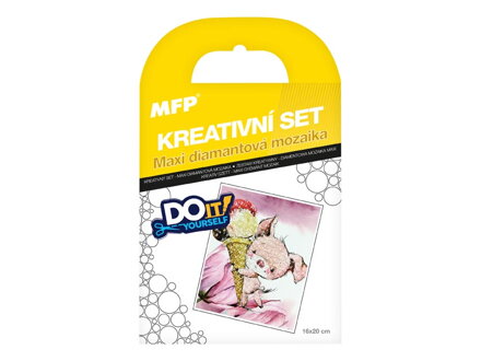 Kreatívny set - maxi diamantová mozaika prasiatko