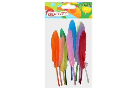 Kreatívne set W026577 dekorácia pierka 12- 15 cm, 10ks