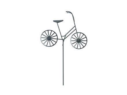 Zápich koleso kov čierné 37cm