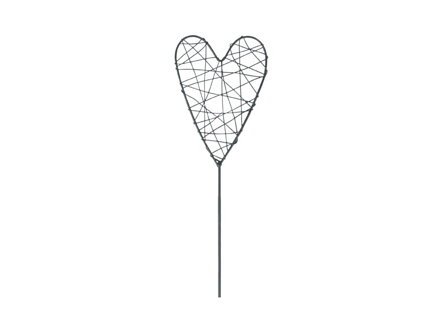 Zápich srdce kov 48cm