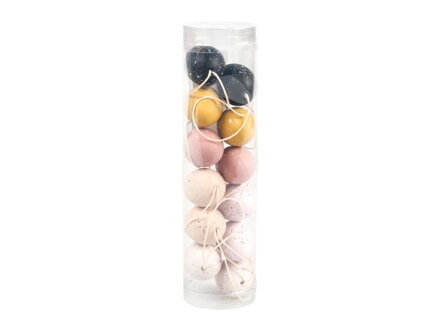 Vajíčka plast 4cm/12ks mix farieb fŕkané