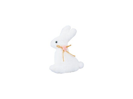 Zajac 10cm plyš biely