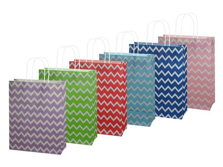 Taška MFP darčeková kraft M 210x270x110 potlač mix
