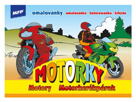Omaľovánky MFP Motorky