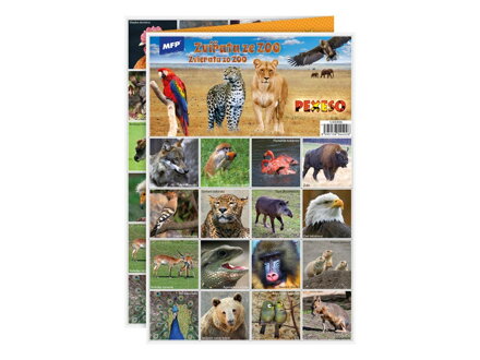 Pexeso MFP 3xA4 Zvieratá zo ZOO