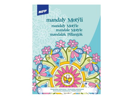 Omaľovánky MFP A4 antistresové Mandaly Motýle 210x276mm/32s
