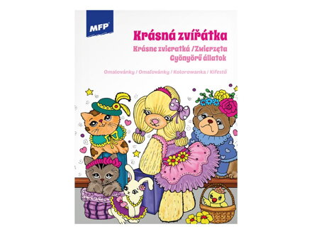 Omaľovanky MFP A4 Krásná zvířátka 210x276mm/32
