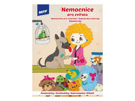 Omaľovanky MFP A4 Nemocnice pre zvářátka 210x276mm/32