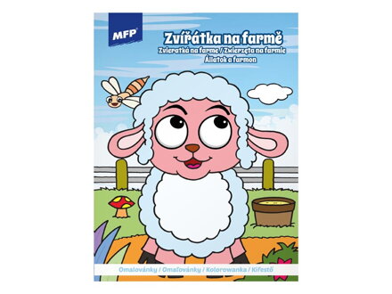 Omaľovanky MFP A4 Zvířátka na farme 210x276mm/16