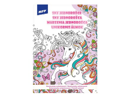 Omaľovánky antistresové Sny jednorožce 210x290mm/32s