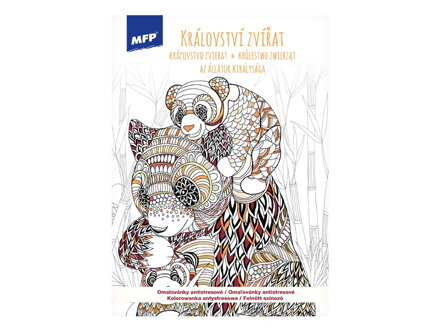 Omaľovánky antistresové Láska a rodina - kráľovstvo zvierat 210x290mm/32s