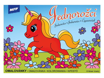 Omaľovánky MFP Jednorožce