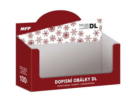 Krabička na obálky DL Vianoce