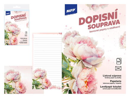 Listový papier farebný LUX 5+10 (Kvety)