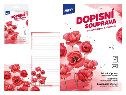 Listový papier farebný LUX 5+10 (Kvety)