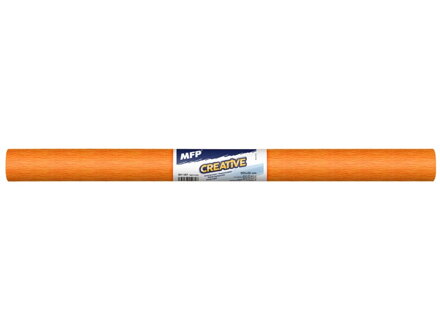 Krepový papier roľa 50x200cm neón oranžový svetlý