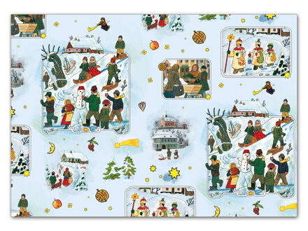 Baliaci papier vianočný rolky klasik LADA 5x100x70 (5)