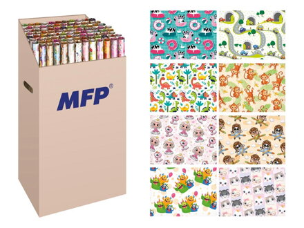 Baliaci papier rolky 2x100x70 LUX MIX DETSKÝ