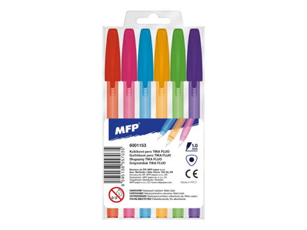 Pero Tika 107 fluo - set 6 farieb