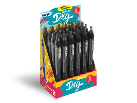 Gelové pero kus QUICK DRY - black, čierna