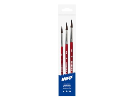 Štetec MFP guľatý set 3ks 6,8,10/1028F