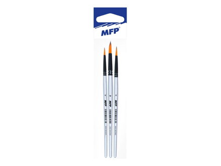 Štetec MFP synthetic guľatý set 3ks 6,8,10