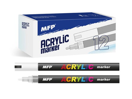 Akrylový popisovač 4mm - biely