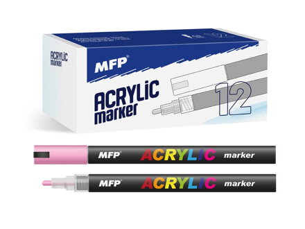 Akrylový popisovač 4mm - ružový