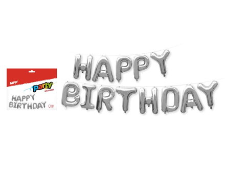 Balónik nafukovací fóliový- HAPPY BIRTHDAY - 40cm