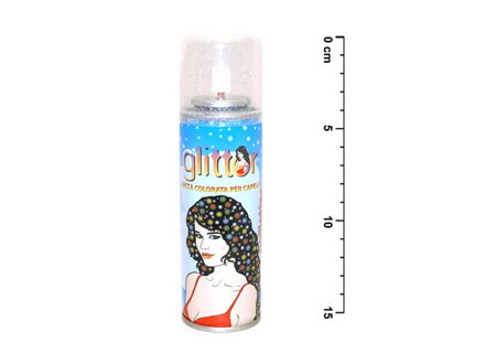 Spray na vlasy 143 trblietka strieborný