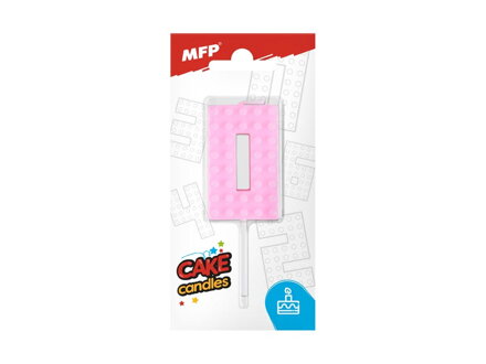 Dortová sviečka MFP blok č. 0 ružová