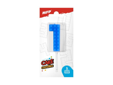 Dortová sviečka MFP blok č. 1 modrá
