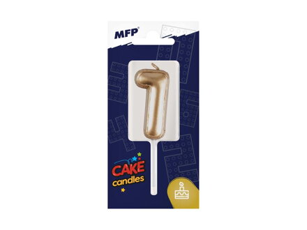 Dortová sviečka MFP balónik č. 1 zlatá