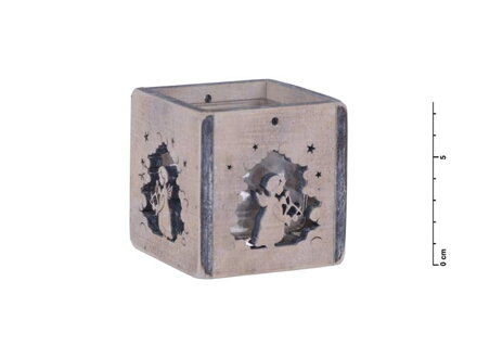 Svietnik drevo anjel 7,5cm