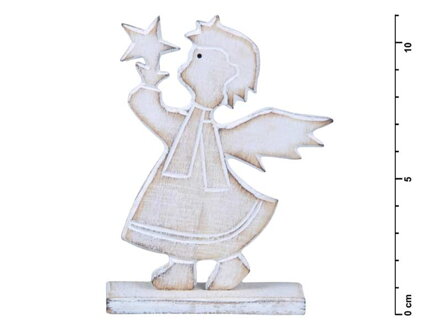 Anjel drevený 11cm HW- 52920D