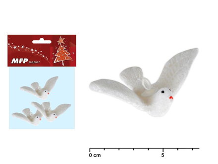 Holubica sypaná set 7,5cm/3ks