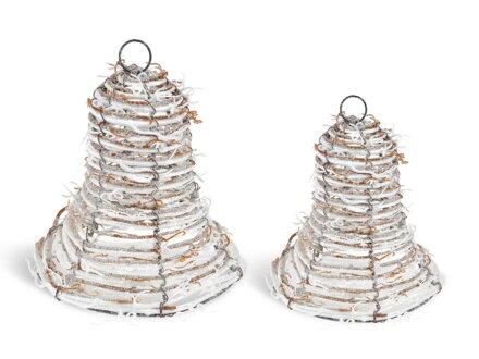 Zvonček závesný vianočný set 2ks 15cm + 20cm FJ218231NB