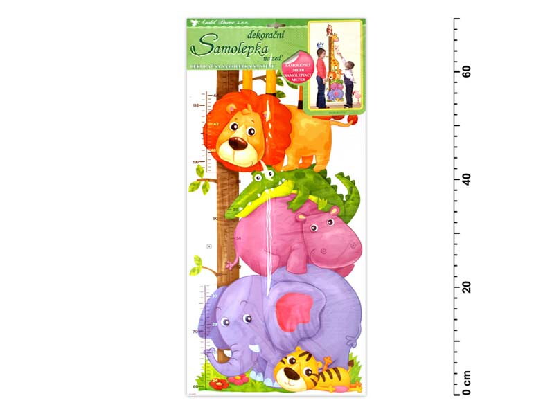 Samolepiaca dekorácia 10099 zvířátka v zoo 70x33cm
