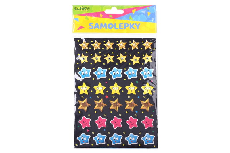Samolepky W026467 14x19 cm - Hviezdy, 5 archov