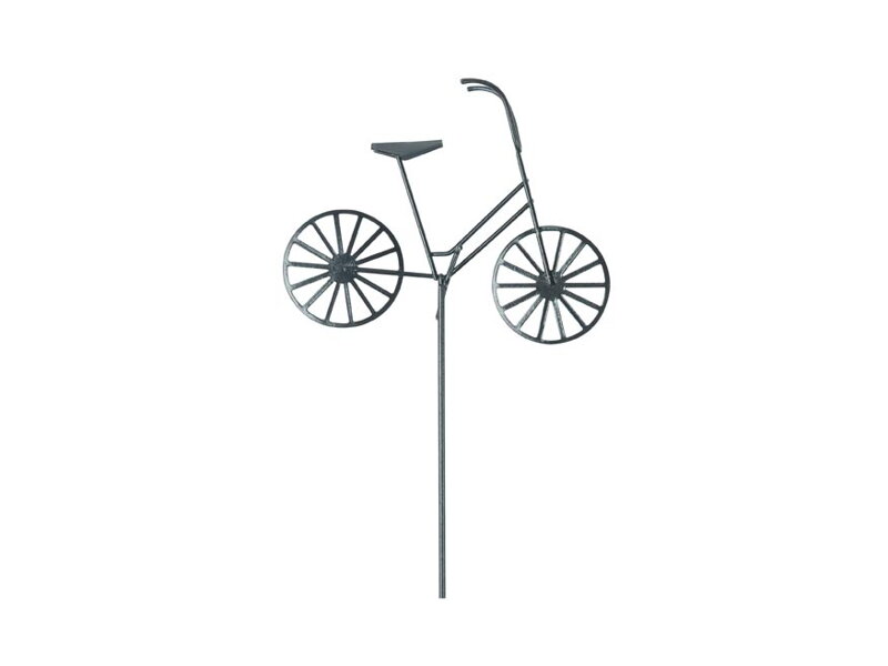Zápich koleso kov čierné 37cm